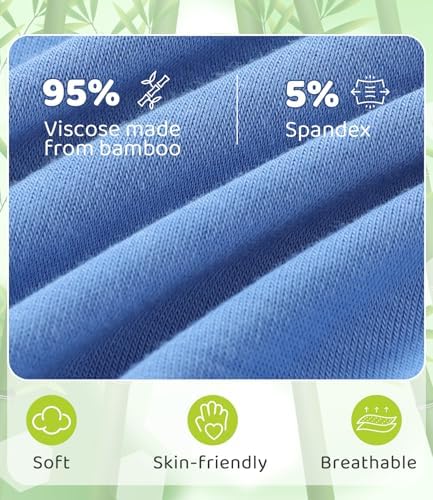 BAMBOO COOL Boys Briefs Underwear 2-18 Years Tag-Free Breathable Moisture-Wicking Bamboo Underwear 6 Pack