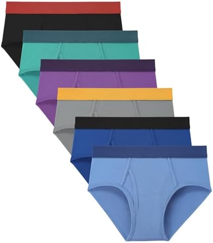 BAMBOO COOL Boys Briefs Underwear 2-18 Years Tag-Free Breathable Moisture-Wicking Bamboo Underwear 6 Pack