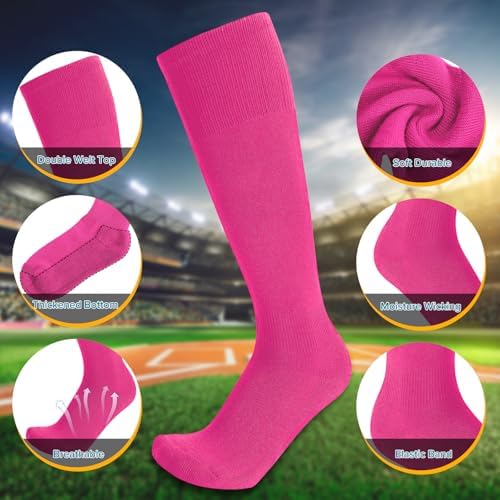 Baseball Socks And Belt Combo For Youth Adult - Softball Socks And Belt For Boys And Grils