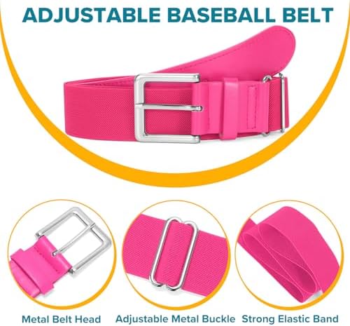 Baseball Socks And Belt Combo For Youth Adult - Softball Socks And Belt For Boys And Grils
