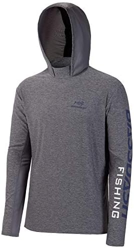 BASSDASH UPF 50+ Men’s UV Sun Protection Long Sleeve Performance Fishing Hoodie Hooded Shirts