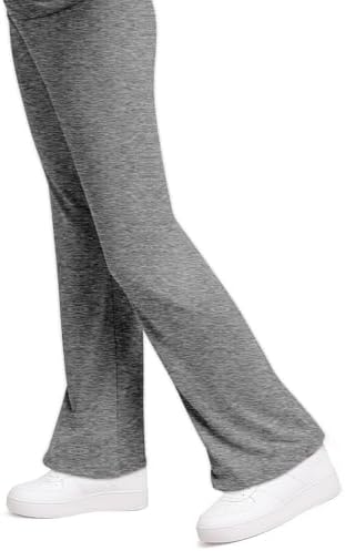 Beat Street Girls Flare Leggings - 3 Pack Athletic Kids Fold Over Waist Bell Bottom Pants For Yoga Dance - Made In USA