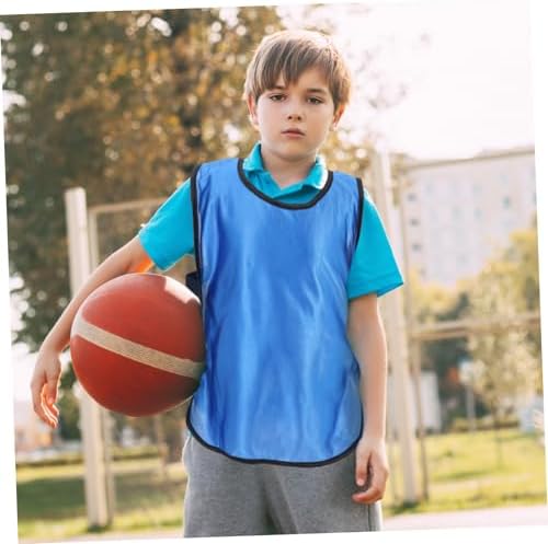 BESPORTBLE 6pcs Boys And Girls Breathable Football Vest Training Vest Scrimmage Vest Comfortable Soccer