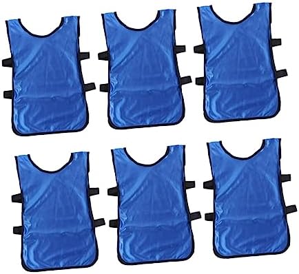 BESPORTBLE 6pcs Boys and Girls Breathable Football Vest Training Vest Scrimmage Vest Comfortable Soccer