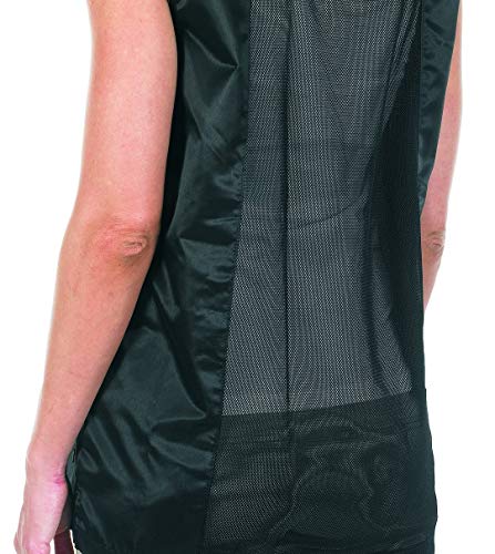 Betty Dain Kool Breeze Mesh Back Salon Stylist Vest Unique Stretch Mesh Back For Breathability Pockets With Zippered Bottoms Button Closure Lightweight Water Resistant Polyester Fabric XL