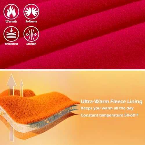 BIG ELEPHANT Girls Fleece Lined Flare Leggings High Waisted Athletic Bell Bottom Pants For Kids