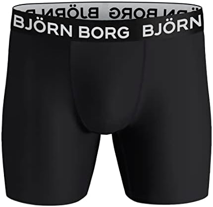 Bjorn Borg Performance Polyester Boxers For Men Pack Of 5 - Mens Athletic Underwear