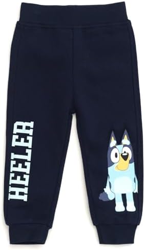 Bluey Fleece Sweatshirt And Jogger Pants Outfit Set Infant To Big Kid Sizes (12 Months - 14-16)
