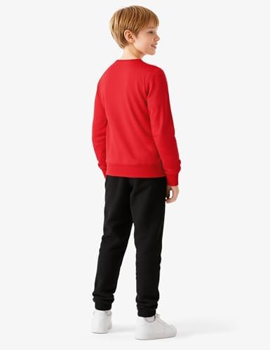 BOOPH Boys Long Sleeve Shirts Kids Crewneck Basic Tee Sports Pollover T-Shirt