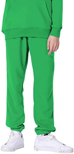 Boy's Hooded Tracksuit Pullover Sweatshirt Jogging Pants Set 2 Pieces Sweatsuit For Age 3-12 Years