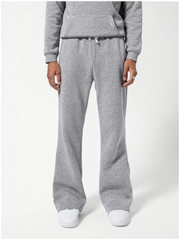Boy's Straight Leg Sweatpants Elastic Waist Baggy Pants Joggers Athletic Track Pants Trousers