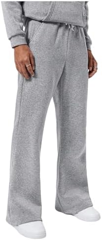 Boy's Straight Leg Sweatpants Elastic Waist Baggy Pants Joggers Athletic Track Pants Trousers