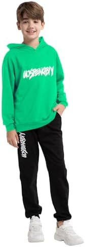 Boy's Winter Tracksuit Pullover Hoodie Jogging Pants Set 2 Pieces Sweatsuit