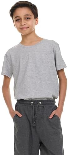 Boys’ 3-Pack French Terry Cotton Shorts – Soft Pull-On Activewear Shorts With Drawstring Waist & Pockets