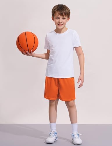 Boys Athletic Shorts Youth Quick Dry Soccer Basketball Running Gym Performance Mesh Sports Shorts For Kids