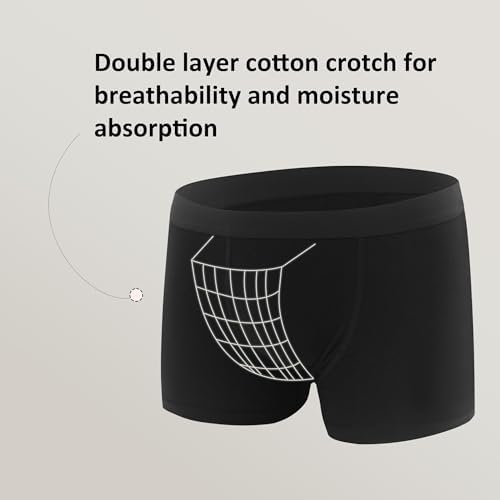 Boys' Boxer Briefs Shorts Kids Cotton Underwear Size 8 10 12 14 16 6-Pack Soft Waistband 8-16T 1603
