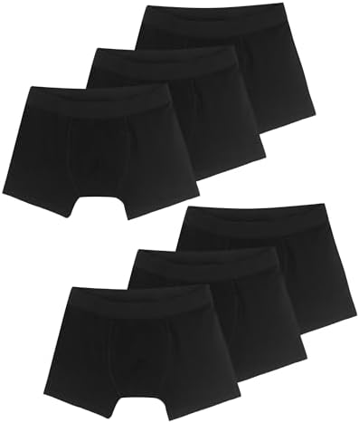 Boys' Boxer Briefs Shorts Kids Cotton Underwear Size 8 10 12 14 16 6-Pack Soft Waistband 8-16T 1603
