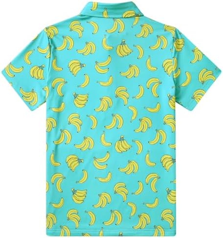 Boys Polo Shirts Hawaiian Golf Clothes Fashion Short Sleeve Kids Cool School Uniform 5-14T
