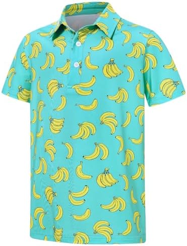 Boys Polo Shirts Hawaiian Golf Clothes Fashion Short Sleeve Kids Cool School Uniform 5-14T