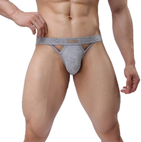 BRAVE PERSON Jock Straps For Men Thong Underwear Cotton Vasectomy Jockstrap Athletic Supporter W/Cup Pouch