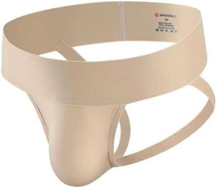 BRODDLE Men's Jockstrap Nylon Pouch 2.5 Inch Wide Band Performance Workout Daily Sports Athletic Supporters