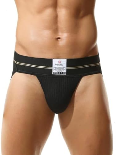 BRODDLE Men's Jockstrap Stretchy Nylon Mesh Pouch Performance Workout Athletic Supporters For Men