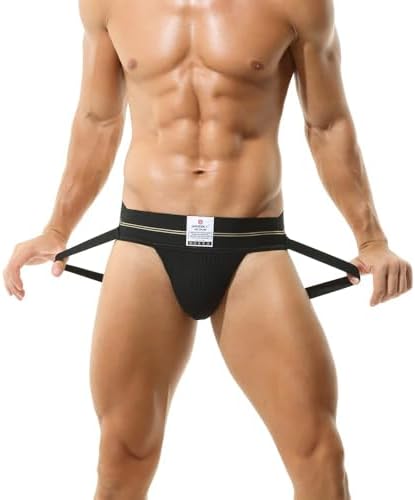 BRODDLE Men's Jockstrap Stretchy Nylon Mesh Pouch Performance Workout Athletic Supporters For Men
