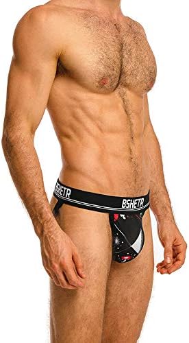 BSHETR Men's Jockstraps Athletic Supporters 5-Pack Ultra Soft Daily Sports Underwear