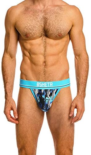 BSHETR Men's Jockstraps Athletic Supporters 5-Pack Ultra Soft Daily Sports Underwear