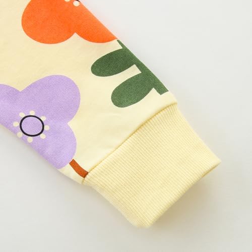 Bumeex 100% Cotton Toddler Girl's Cute Cartoon Long Sleeve Sweatshirt Clothes Clothing Outfits 2-7Y