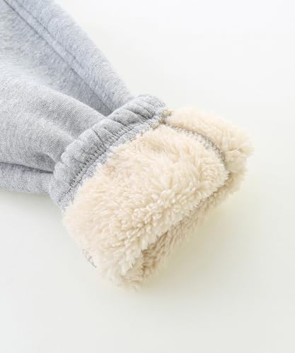 Bumeex Boys Girls' Pull On Sherpa Fleece Lined Winter Warm Sweatpant Jogger Pant 2-14 Years