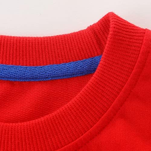 Bumeex Toddler Boy's Kids Crewneck Pullover Sweatshirts 2-7Year