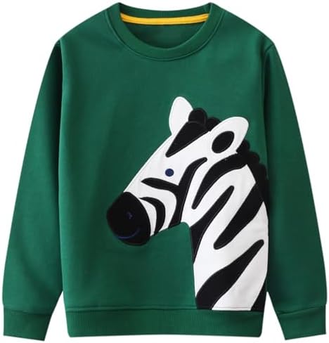Bumeex Toddler Boy's Kids Crewneck Pullover Sweatshirts 2-7Year