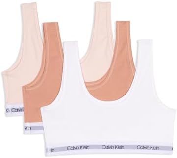 Calvin Klein Girls Modern Cotton Bralette 3-Pack