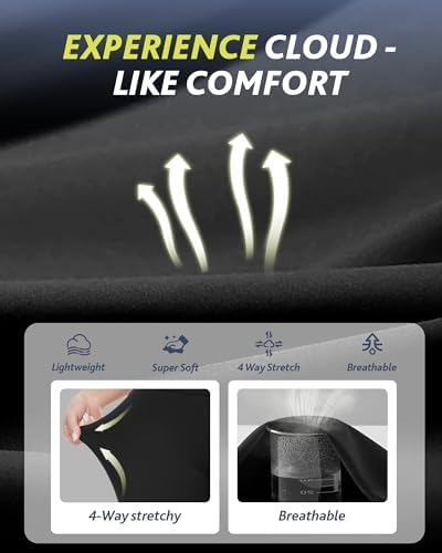 CAMPSNAIL 4 Pack Leggings For Women - High Waisted Tummy Control Yoga Pants For Workout Gym Black Leggings Plus Size Dance
