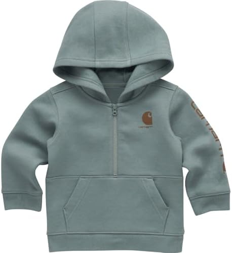 Carhartt Baby & Toddler Boys' Half-Zip Hooded Pullover Sweatshirt