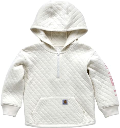 Carhartt girls Long-sleeve Half-zip Hooded Sweatshirt