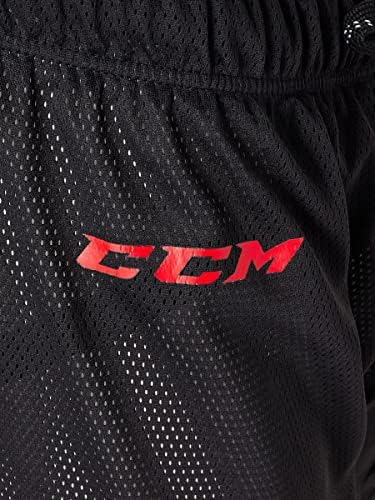 CCM Men's Loose Fit Hockey Mesh Jock Shorts With Sock Tabs Size Senior