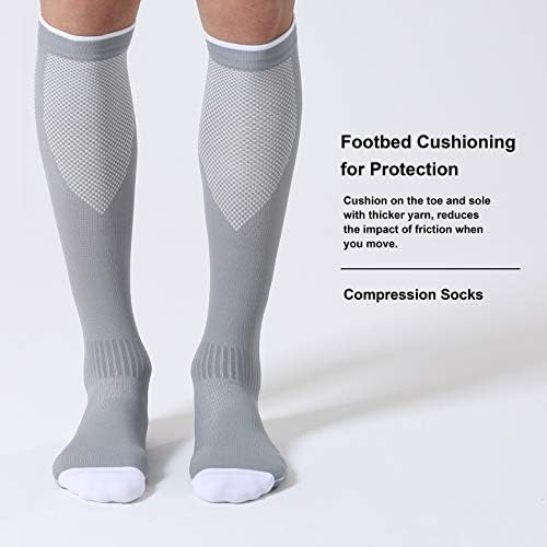 CelerSport 3 Pairs Compression Socks For Men And Women 20-30 MmHg Running Support Socks