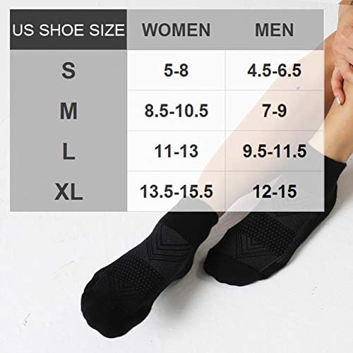 CelerSport 6 Pack Men's Ankle Socks With Cushion Sport Athletic Running Socks
