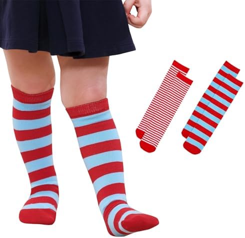 Century Star Kids Toddler Youth Cotton Soccer Socks Soft Tube Socks Knee High Long Sport Stockings for Boys Girls