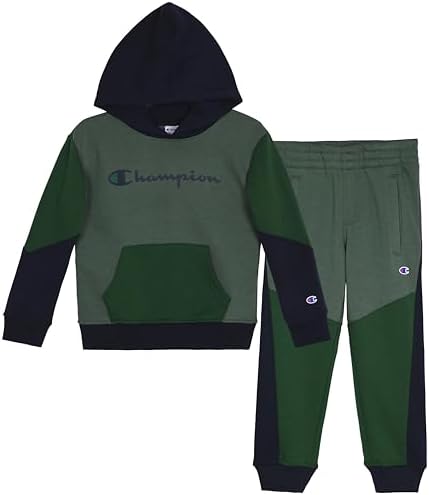 Champion Boys Jogger Set Fleece Hoodie and Sweatpants Tracksuit