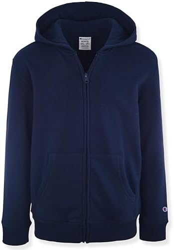Champion Boys Zip Front Fleece Hoodie Sweatshirt for Kids