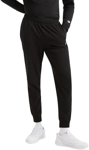 Champion Men's Joggers Everyday Cotton Lightweight Lounge Knit Pants For Men 31"