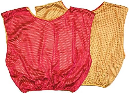 Champion Sports Reversible Mesh Adult Scrimmage Vest Yellow/Red