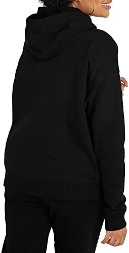 Champion Women’s Pullover Fleece Hoodie Loose Fit Midweight Script Logo
