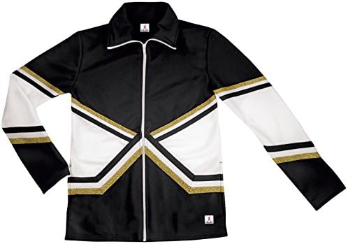 chassé Girls Metallic Double Knit Warm-Up Jacket for Cheerleaders - Youth Sizes