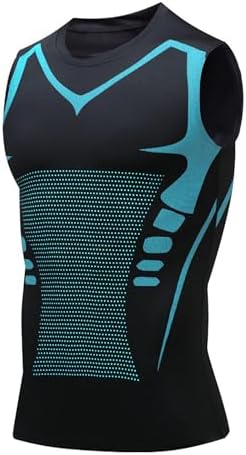 Compression Shirt Men Slimming Body Shaper Vest Crewneck Workout Shirts Tummy Control Undershirts