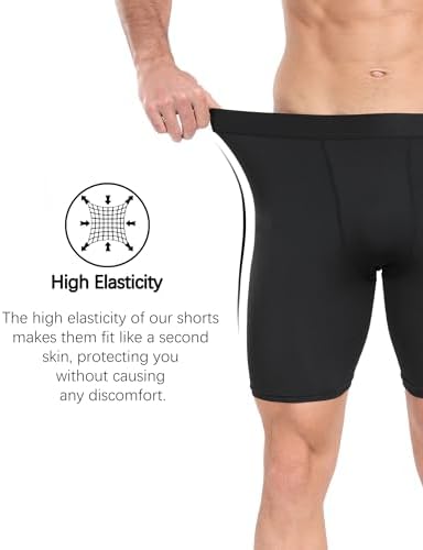 Compression Shorts Men Performance Sports Workout Athletic Running Underwear Shorts Spandex