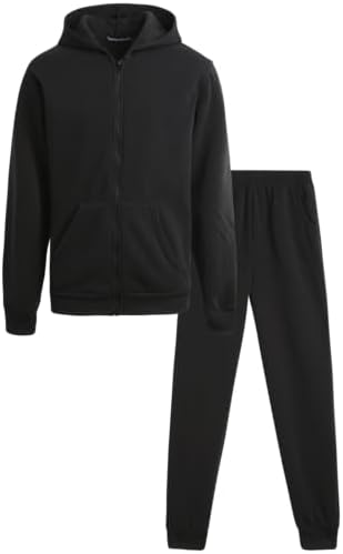 Coney Island Boys Sweat Suit Set - 2 Piece Soft Fleece Zip Up Hoodies and Athletic Jogger Sweatpants for Boys (Sizes: 5-16)